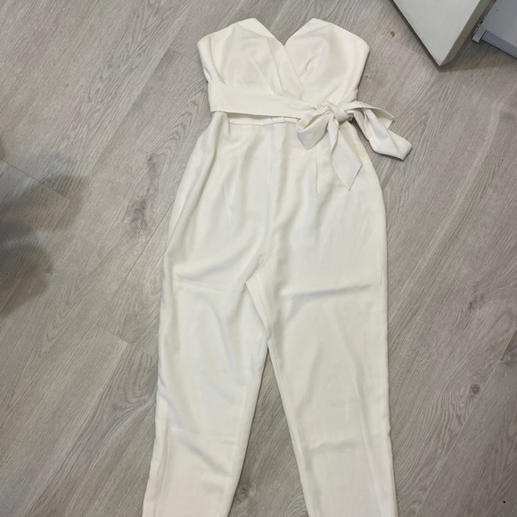White tube top jumpsuit - Picture 1 of 5